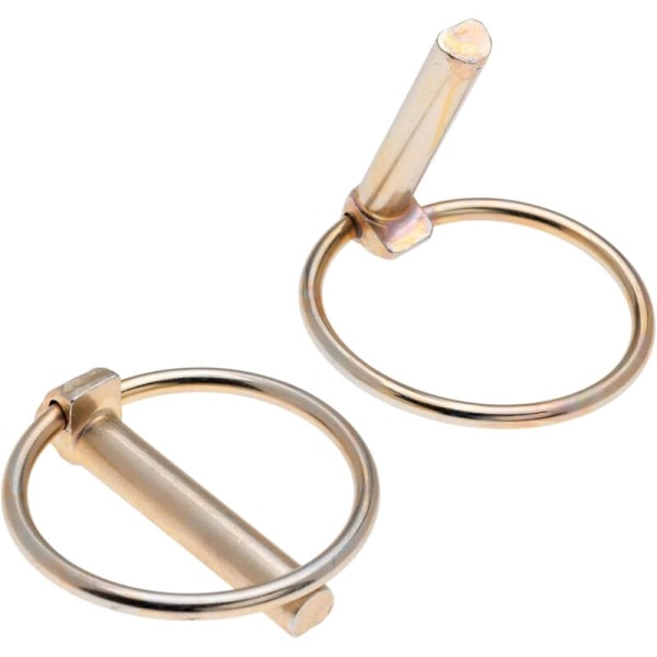 4,5x41 mm Stop pin (sæt med 2), fastholdelsesstift, type O sikkerhedsstift, clipsstift med ring, din11023 akselstift til traktor, trailer, lastbil, plæneklipper, pel