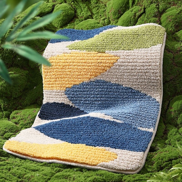 (400 × 600mm) Halkskyddande badrumsmattor, absorberande mikrofiber Säkerhetsbadrumsmattor tvättbara i maskin bänk för badrum, kök, sovrum