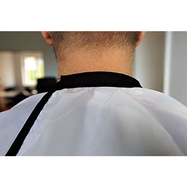 Skjeggforkle for å fange hår ved barbering - 110x70 cm (Hvit)