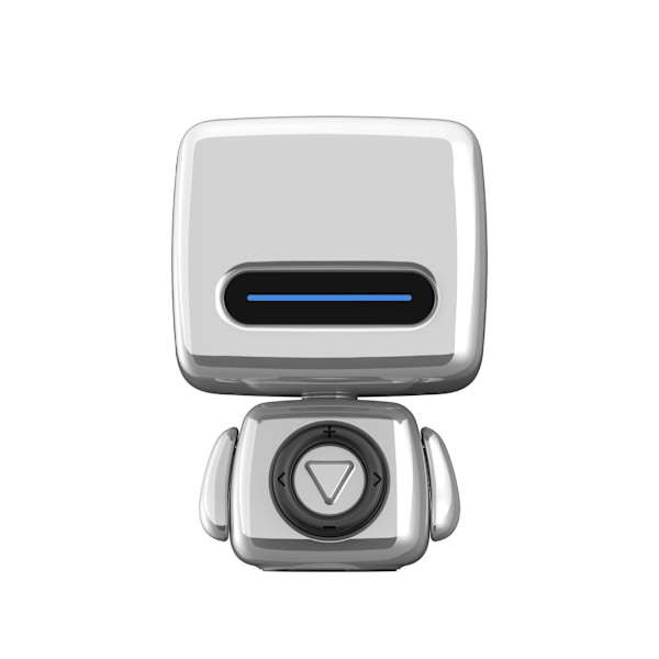 Mini søt bærbar robot Bluetooth-høyttaler (grå)