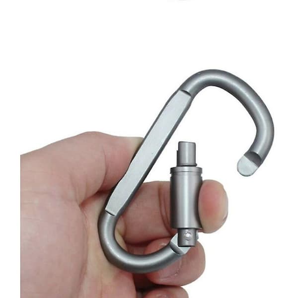 Karbinhake Nyckelring 9 Karbinhake Nyckelringar Aluminium D-ringkrok