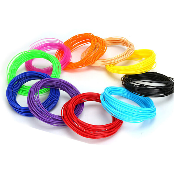 3D Pen Filament, PLA 1.75 Filament Refills til 3D Pen, 30 Farver, 5M Hver, 3D Pen Filament til Børn og Voksne, Kompatibel med Professionel 3D Print