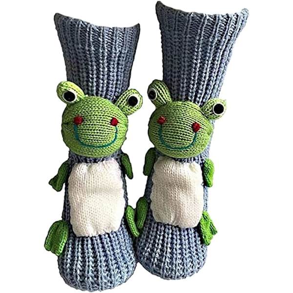 Halkfria hushållsgolvsockor stickade tröjor casuala strumpor tofflor damstrumpor