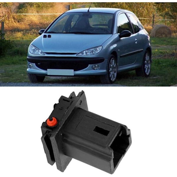 Headlog oplåsningskontakt, Sort ABS bagklap oplåsningskontakt 6554V5 til C3 C4 Xsara Berlingo, til 206 207 307 308 407 5008