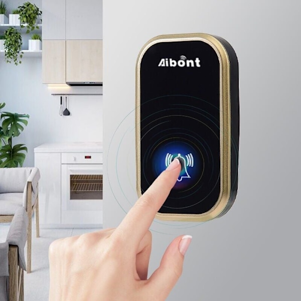 Automatisk trådlös ytterdörrklocka utan monobloc-batteri