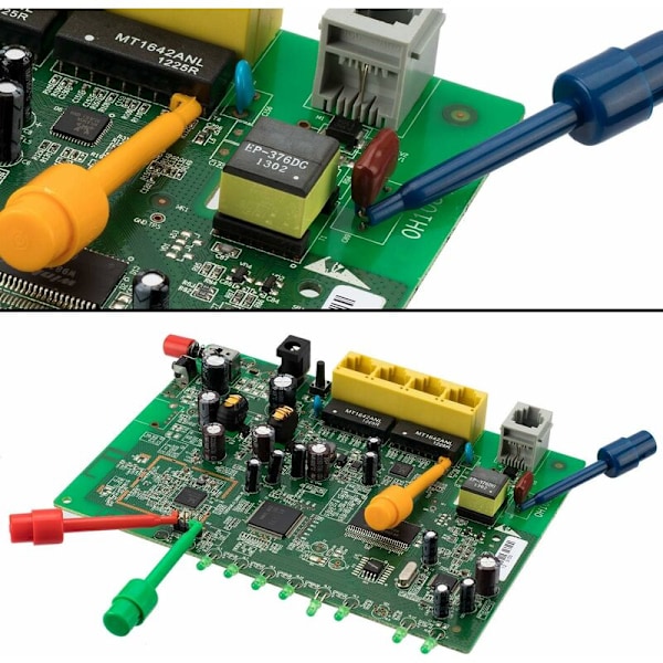 30 st Krokodilklämmor för Multimeter, Elektronik Test Krok, Gripklo Testprob, Testkrokar Multimeter Tillbehör - För Reparationsverktyg, PCB testtång, I