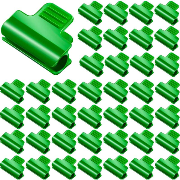 Set med 40 clips för trädgårdsväxthus, clips för trädgårdsskuggväv, fågelnät, trädgårdsnät, tillbehör för skuggtyg (11 mm)