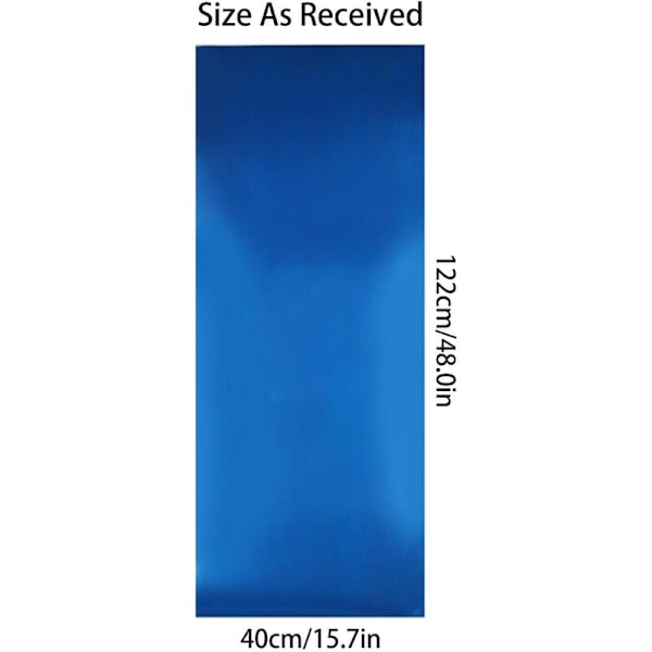 Speilklistremerke 40 x 122 cm Fleksibelt selvklebende speil Speilfliser 0,3 mm tykke speilark Akrylspeil speilklistremerker