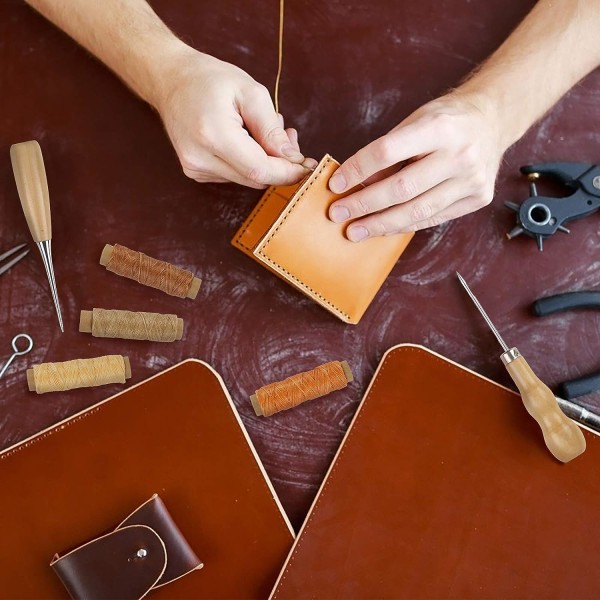 Lærverktøysett（Antall se diagram）Håndreparasjon Craft Leather Wa