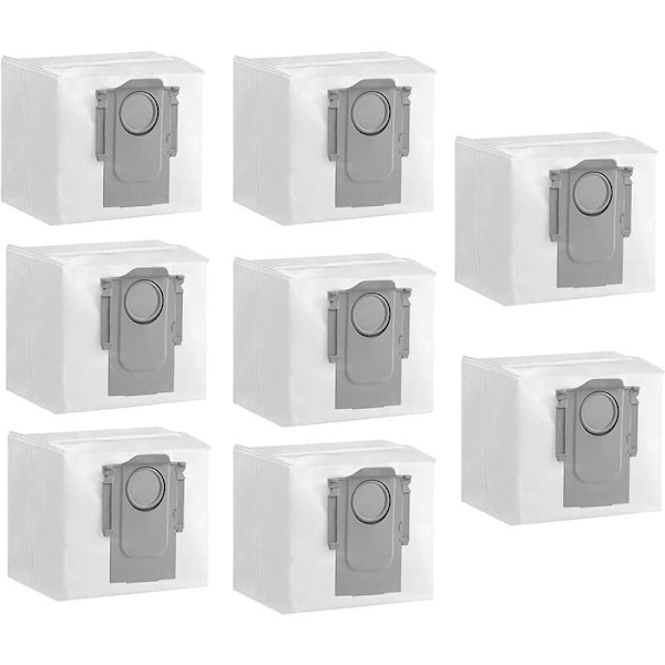 Set med 8 dammsugarpåsar för robotdammsugare Roborock för Roborock G10s Pro S7maxv Uitra sopmaskinstillbehör