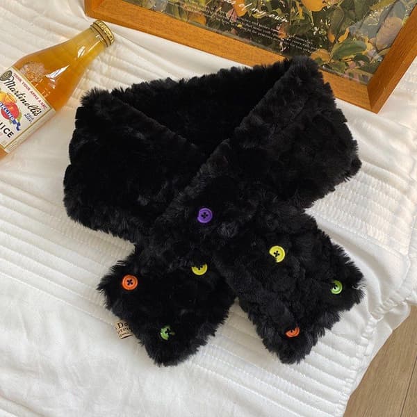 Dame Vinter Pels og Fluffy Halstørklæde