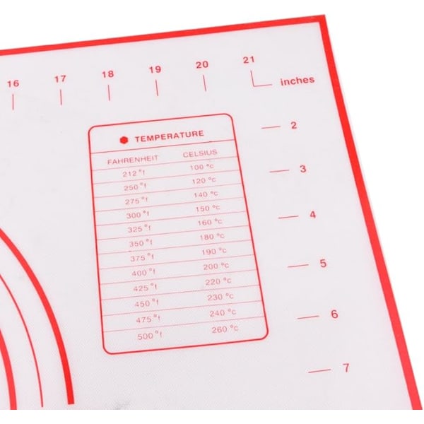 Silikon bakematte, silikonmatte for pizza, deigmatte, baking