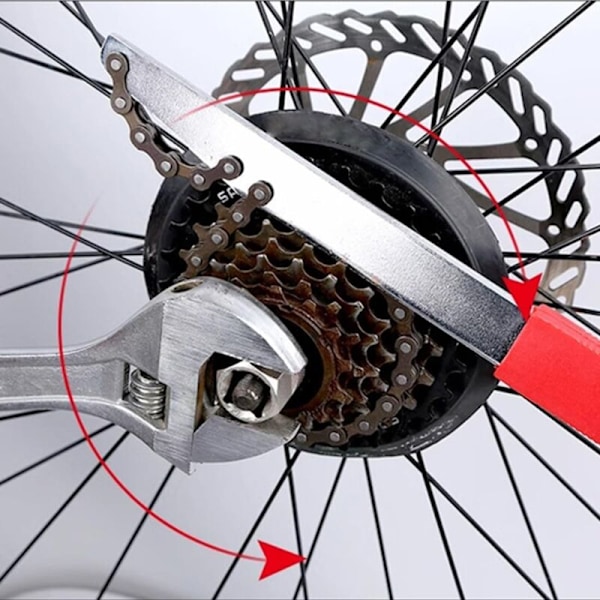 1 stk. kædepisk, cykelkædepiskværktøj, cykelkædepiskværktøjssæt, cykelkædeværktøjssæt, til 7, 8, 9, 10, 11 speed kæder