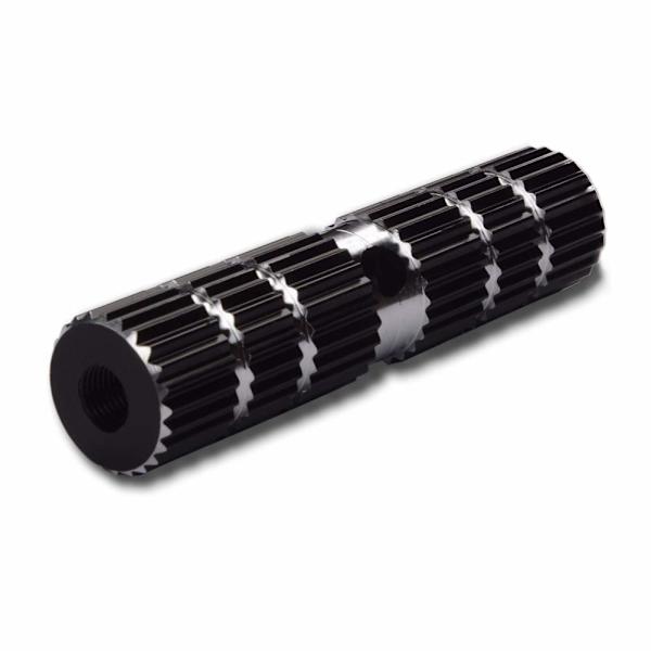 Aluminiumlegering cykel fodstøtter til gevind foran og bagpå til børn, voksne, BMX, maks. belastning 100 kg, sort, 2