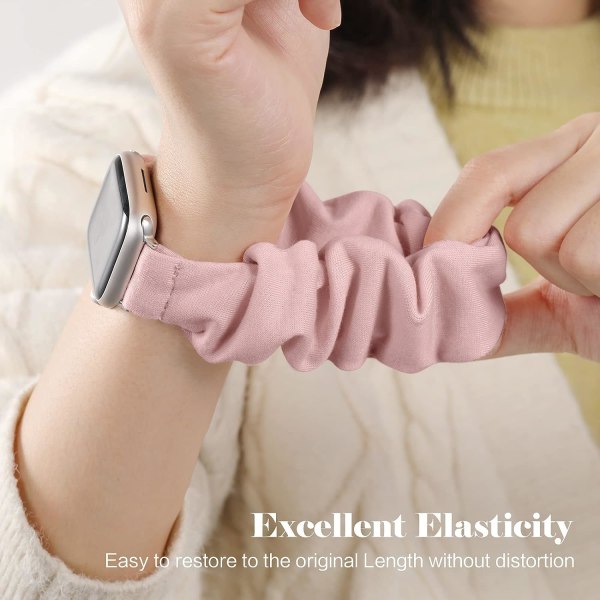 2 pakke elastiske justerbare stropper som er kompatible med Apple Watch-rem