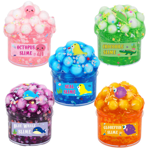 Påskkorgfyllmedel 5-pack Kristalllera med leksaker inuti Påskpresenter för småbarn Tonåringar Flickor Pojkar