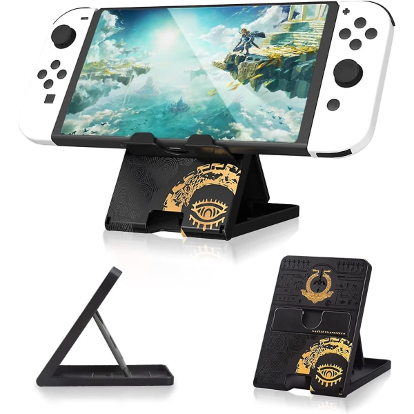 Justerbart stativ för Tears Of The Kingdom Switch, justerbart spelstativ för Ns Switch/switch Oled-konsol, bärbart kompakt spelstativ