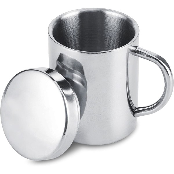 Tasses à café en acier inoxydable (280ml), tasse thermo tasses à b