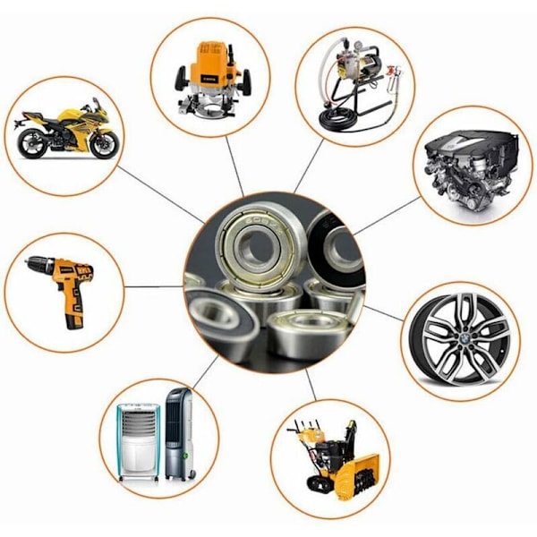 30 kpl 608zz kuulalaakereita, kaksoissuojatut metalliset nopeuslaakerit, laadukkaat kuulalaakerit rullaluisteluun, skeittilautailuun, longboardiin, waveboardiin/8 x 22