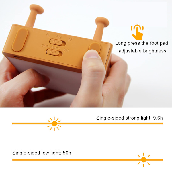 Natlampe - Sød natlampe Toast Brød LED Natlampe med genopladelig bærbar seng Sengebordslampe Fødselsdagsgaveidé