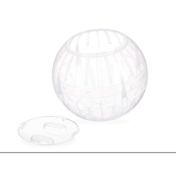 Hamsterbold, løbebold til hamstere og mus, motion, gnaverlegetøj til løb, plastik, 15 cm, transparent