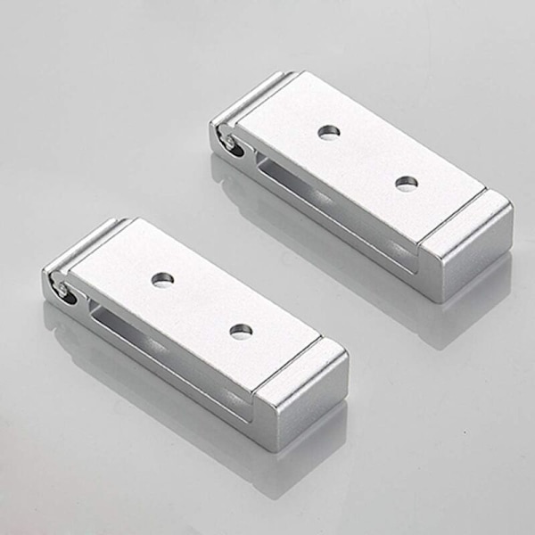 Set med 4 hopfällbara väggkrokar - krok för osynliga kappor, aluminium väggkrok, väggupphängningskrok i aluminiumlegering hopfällbara kilar i 90 ° - argent