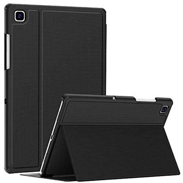Passar Samsung TAB A7 10.4 surfplattafodral med pennhållare 2020 modell droppsäkert skyddande fodral, stabil magnetisk flip-svart