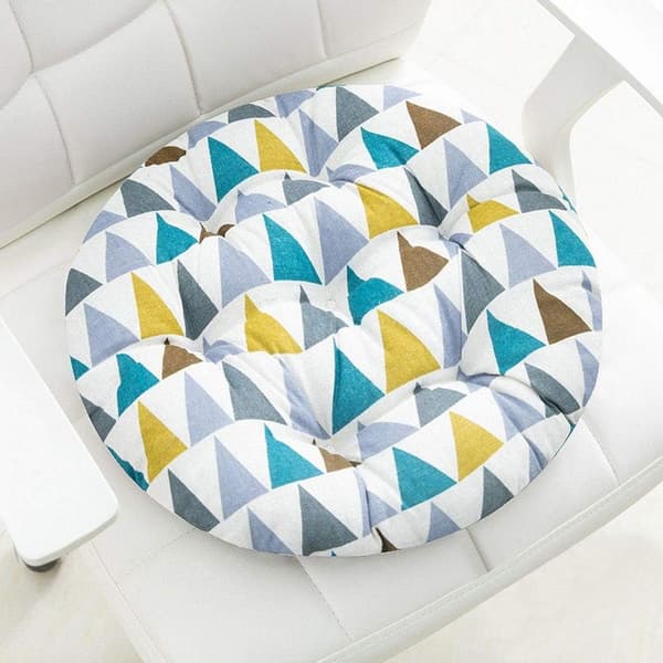 40x40cm Rund-Trekant Multicolor Stolestolpude Trykt Blød Clas