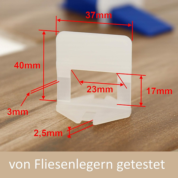 Plattsättningshjälpmedel 3mm dragremsor fogbredd 3-15mm höjd Kakelutjämningssystem