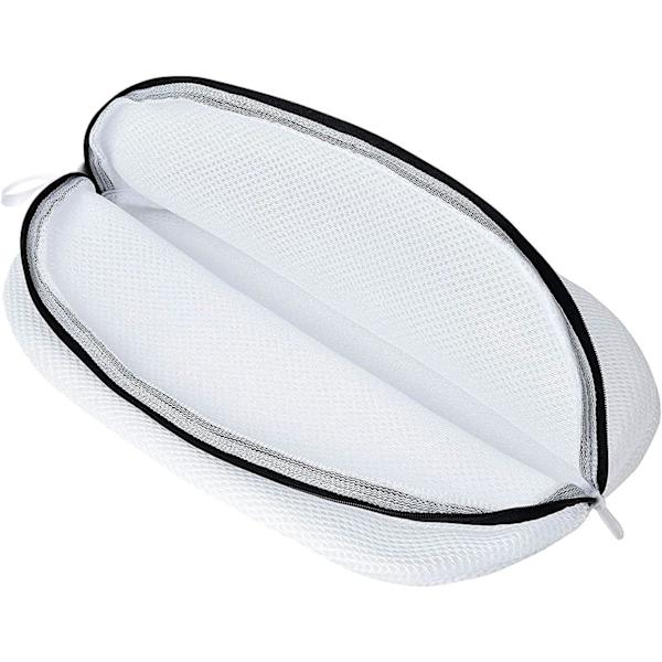 Set med 2 kvalitetsvaskenet i mesh for sko/joggesko til vaskemaskin med slitesterk glidelås, vaskenet med høy beskyttelse for oppbevaring og reise