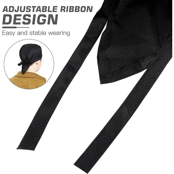 2 stk sorte slips tilbage arbejdskasketter Justerbare hatte Chef hovedbetræk