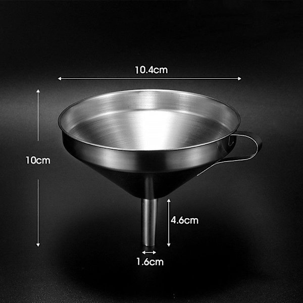 Rostfri tratt 10,4 cm