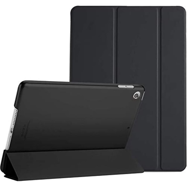 Black-For iPad 10.2 IX Tablet Case Tri-fold Side Sticker Translucent Frosted PC Back Cover Tablet Case