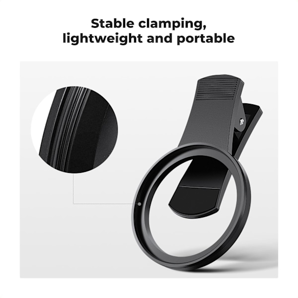 52mm Clip-on CPL Telefon Kamera Linse Filter Kit Kompatibel med iPhone 15 14 13 12 11