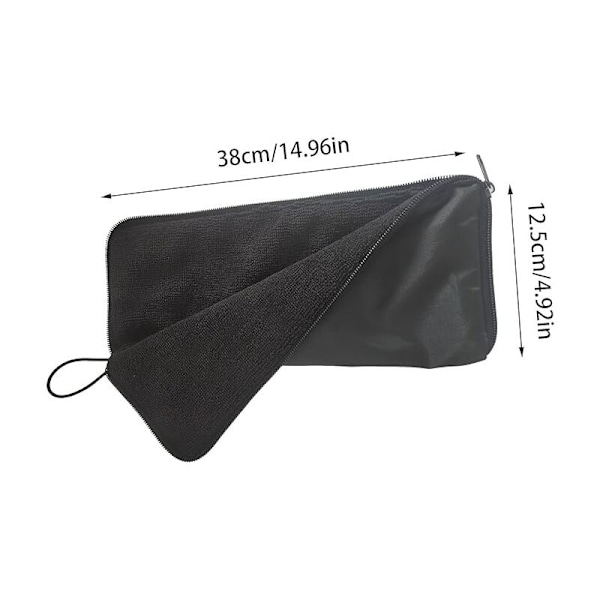 Foldbar paraplypose opbevaringspose til en udendørs larve med lynlås med hurtig opbevaringspose med hurtig tørring til foldbar paraply, bil, hus