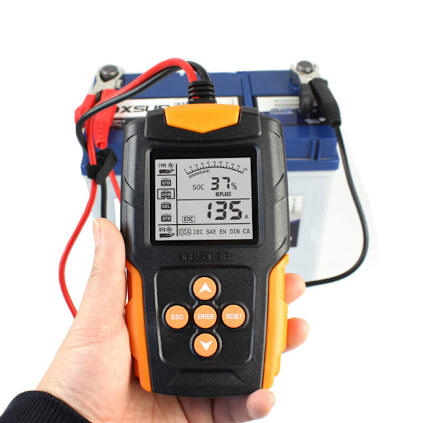 Bilbatteritestare 12V24V batteritestare internt resistanstest CCA motorcykelbatterianalysator