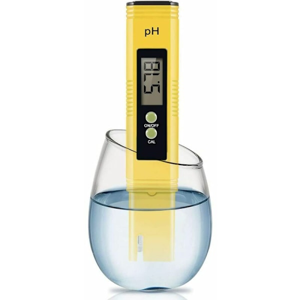 pH digitalt meter, pH-meter 0,01 pH, højpræcisions vandkvalitetstester med 0-14 pH måleområde