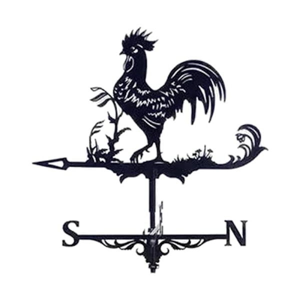 Metallinen tuuliviiri - Kukko kuvio - Varasto Ranska/Nopea toimitus