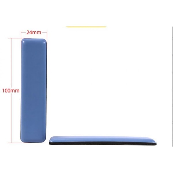 Set med 8 rektangulära skyddskuddar för möbler, golvmatta, glasunderlägg, anti-nötnings magiska golvmattor, möbelrörelsekuddar, 100 x 24 mm