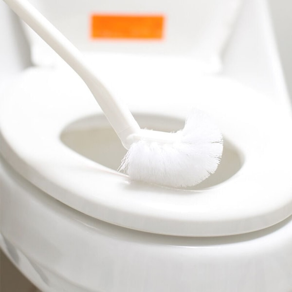 Toiletbørste Bærbar toiletbørste Langt plasthåndtag Rengøringsbørster med stærk dekontaminering Badeværelsestilbehør