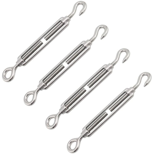 Kabelstrammer, Ridoir M4, kabelstrammer i rustfritt stål, 4 STK RUSTFRITT STÅL kabel, Strammer kabel, kabelstrammer, rustfri strammer, stål