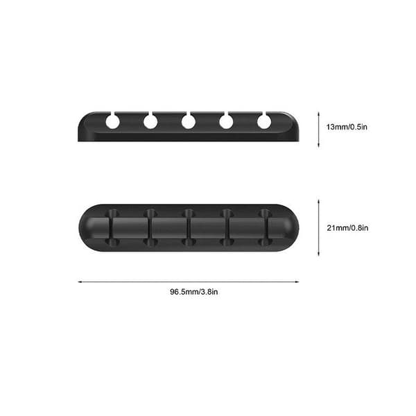 Vit kabelhållare kabelklämmor kabelhantering, 3-pack kabelklämmor kabelhantering kabelorganisatör mångsidig kabelhantering