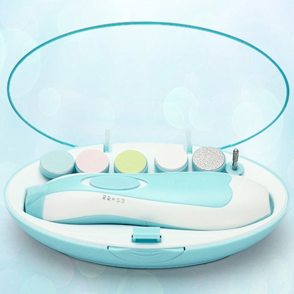 Elektrisk baby-negletrimmer, sikker neglefilklipper for nyfødte I