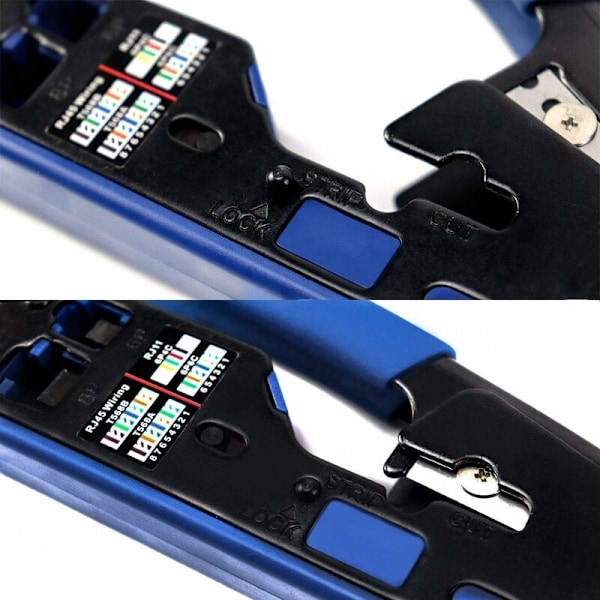 Krympetang, krympeværktøj til modulære kort RJ45 Ethernet netværkskabel