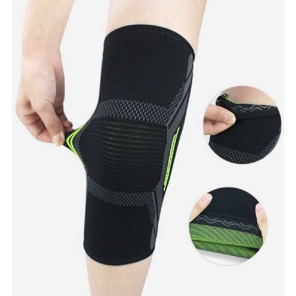 Ligament Knee Brace - Knee Brace for Men/Women - Knee Brace for Knee Pain Relief, Arthritic Knees, Meniscus Tear, Weightlifting and Running-2 Pieces