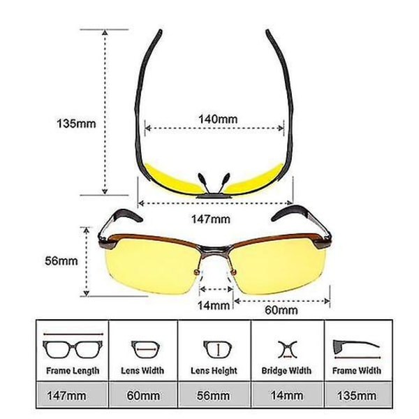 Nattkörningsglasögon Säkerhetsnattvision Glasögon Antireflex Uv400 Skydd Trötthetsreduktion