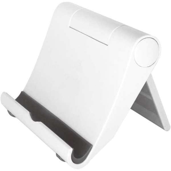 2st-Svart bärbar bordstelefonhållare 360° hopfällbar telefonhållare