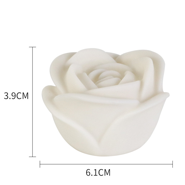 Bröllop Alla hjärtans dag Romantisk Dekoration Simulerad Ros Färgglad Lampa Blomma Tealight LED Elektronisk Tealight Lampa (8 st)