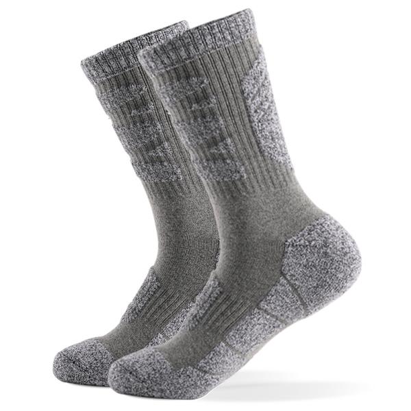 Fortykkede håndklædebunds udendørs bjergbestignings løbestrømper vandabsorberende mid-calf sportsstrømper (5 par)