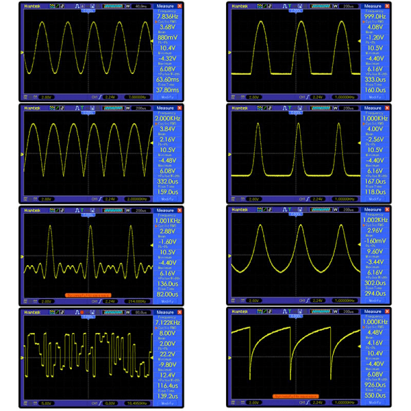 DDS FG -200 funktionssignalgenerator, frekvensräknare 0,01 Hz - 500 kHz Sinussignalkälla + fyrkantsmodul + sågtandsvågform